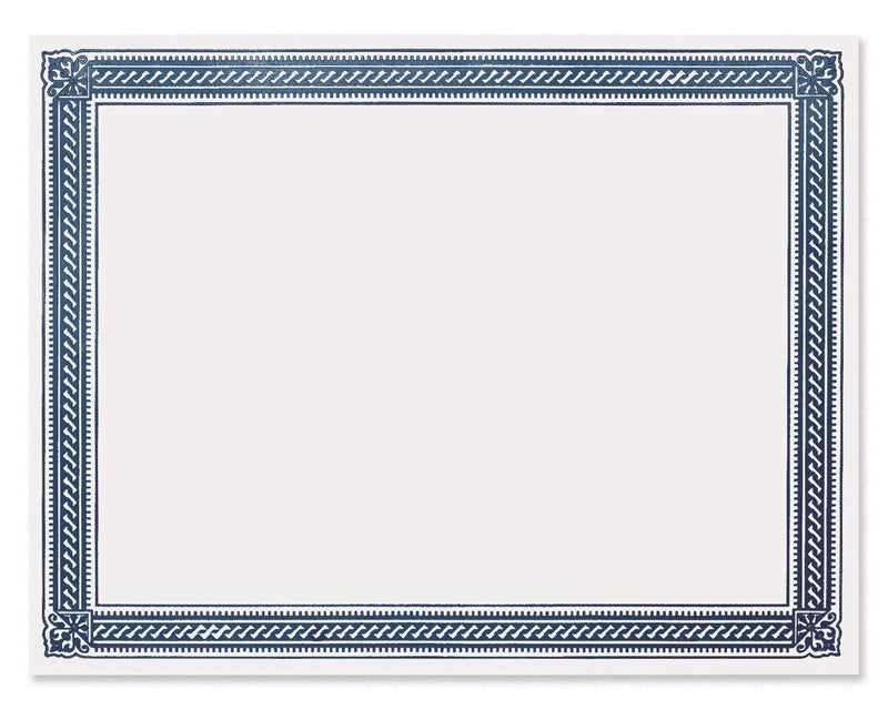 PaperDirect Elite Standard Certificate Paper, Blue Border, 8 1/2 Inch x 11 Inch, 28lb Parchment, Certificates and Awards Paper, 100 Count, for School, Work, Diplomas & Award Certificates - Image 2